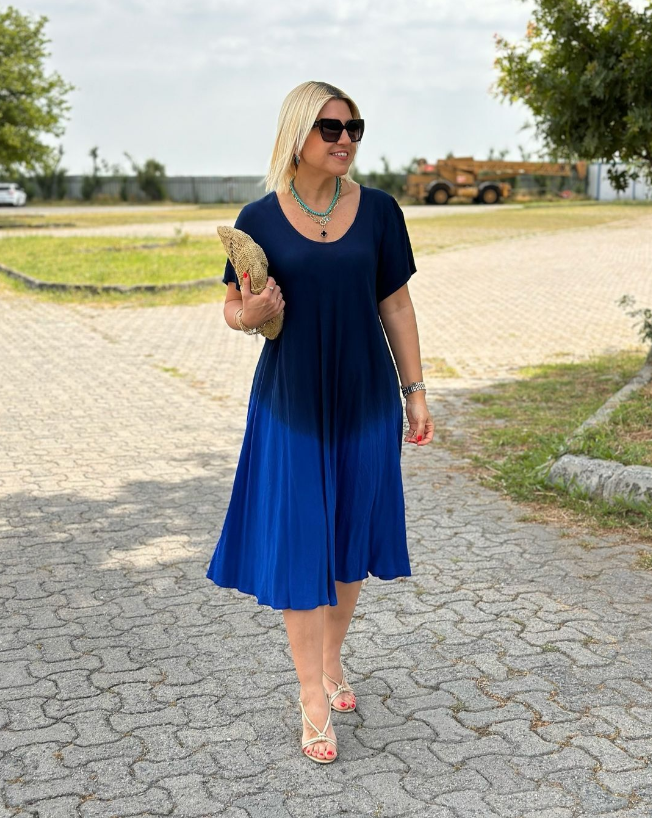 Manuela | Elegante jurk met korte mouwen