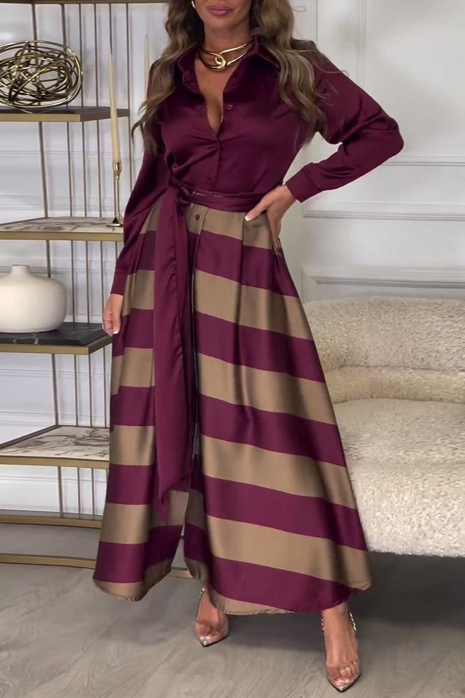 Elisa™ | Gestreepte Jurk