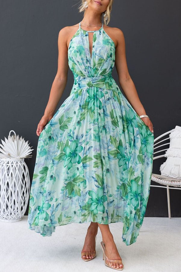 Sofia™ | Geplooide Bloemen Jurk