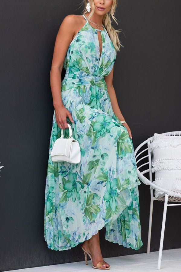 Sofia™ | Geplooide Bloemen Jurk