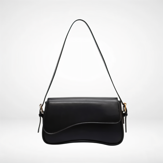 Erica | Curved Leather Shoulder Bag