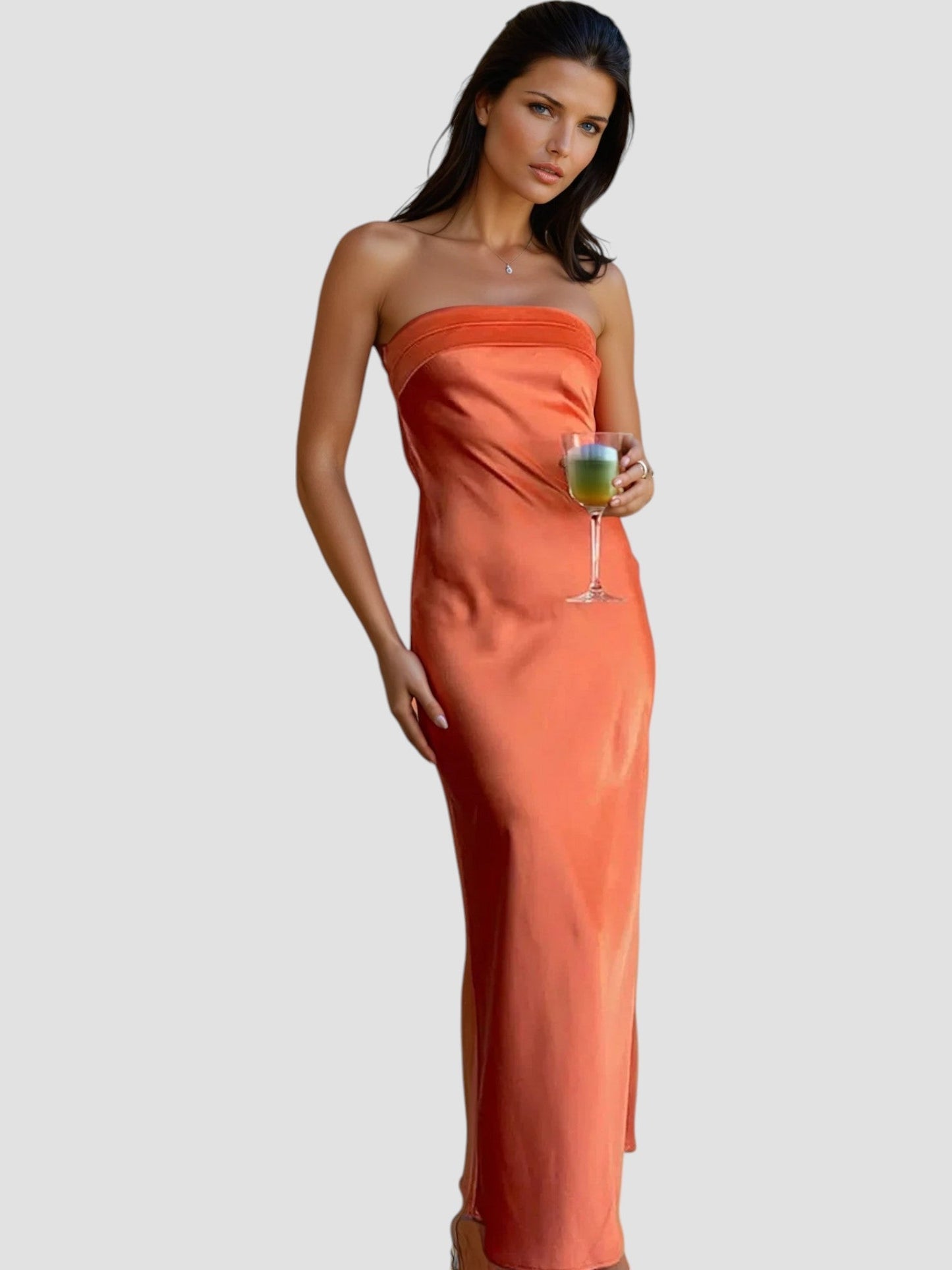 Danielle | Elegant Sleek Satin Gown