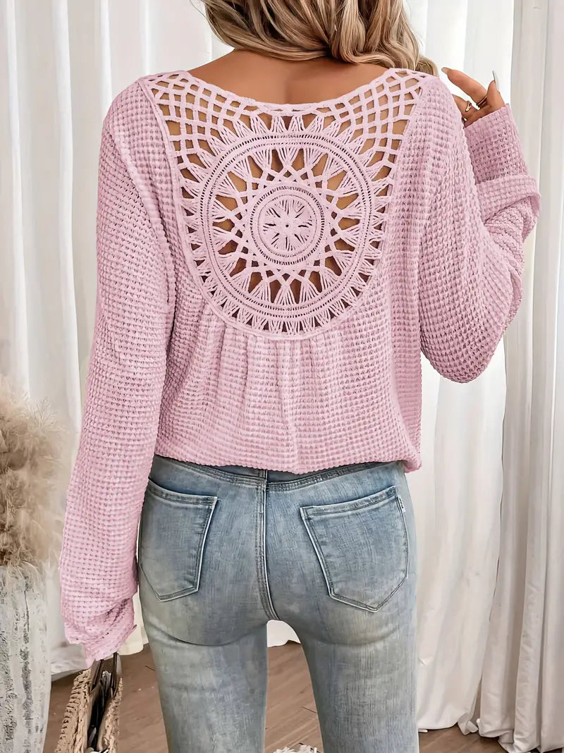 Wilma™ - Elegante Ibiza-style blouse met V-hals