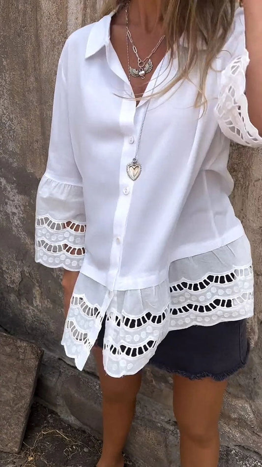 Miranda™ | Elegant Ibiza-style blouse