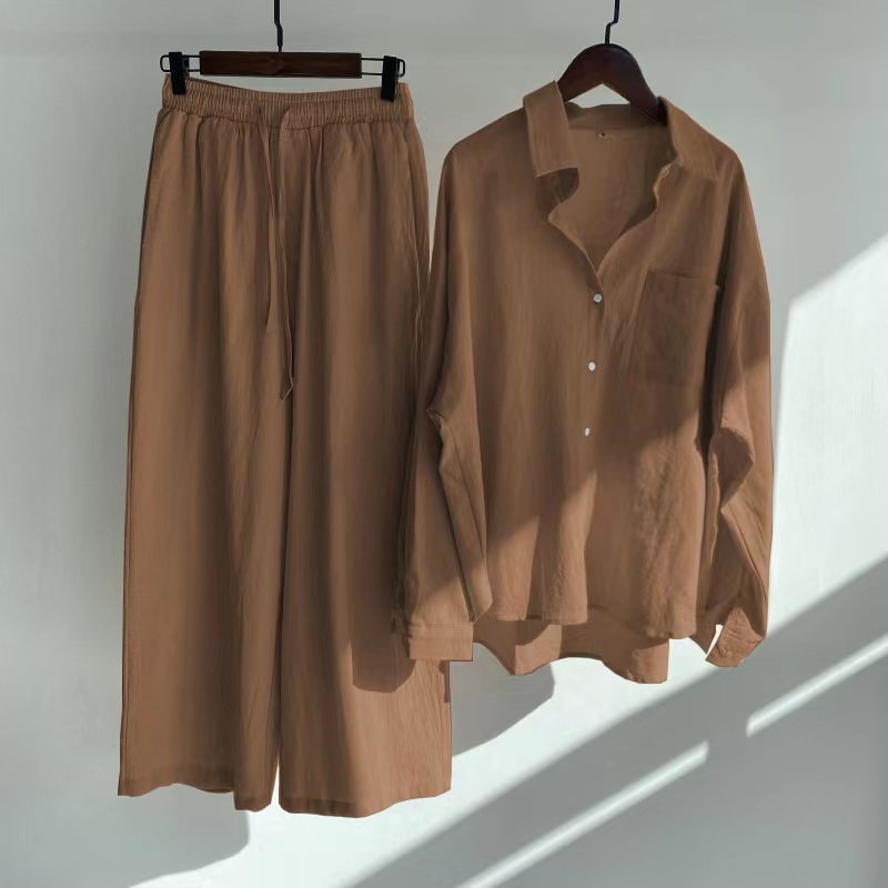 Yvonne | 2-delige set - Blouse & wijde broek