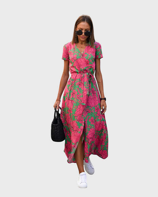Natalie | Stylish Print Casual Maxi Dress