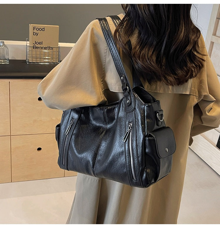 Bianca | Stylish Zip Detail Shoulder Bag