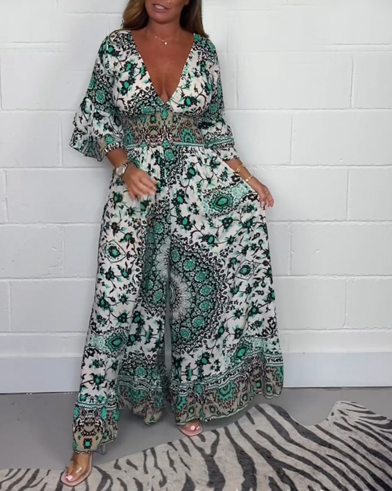 Anna | Bohemian Floral Maxi Dress