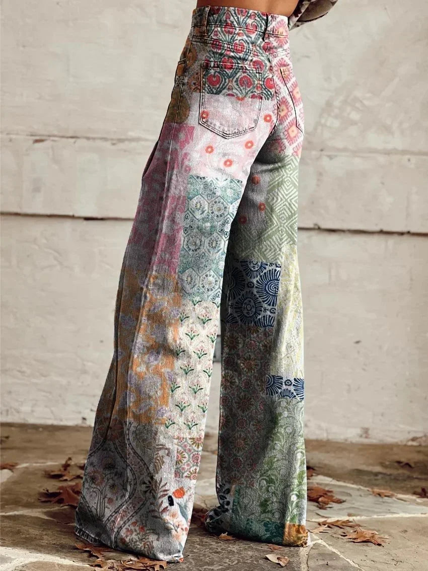 Anna | Unique Colorful Patchwork Jeans