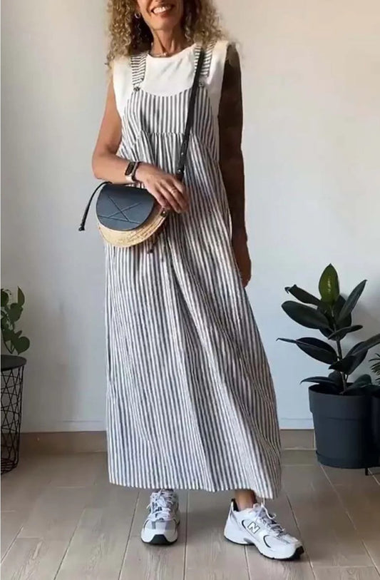 Lena | Casual striped jumpsuit dress