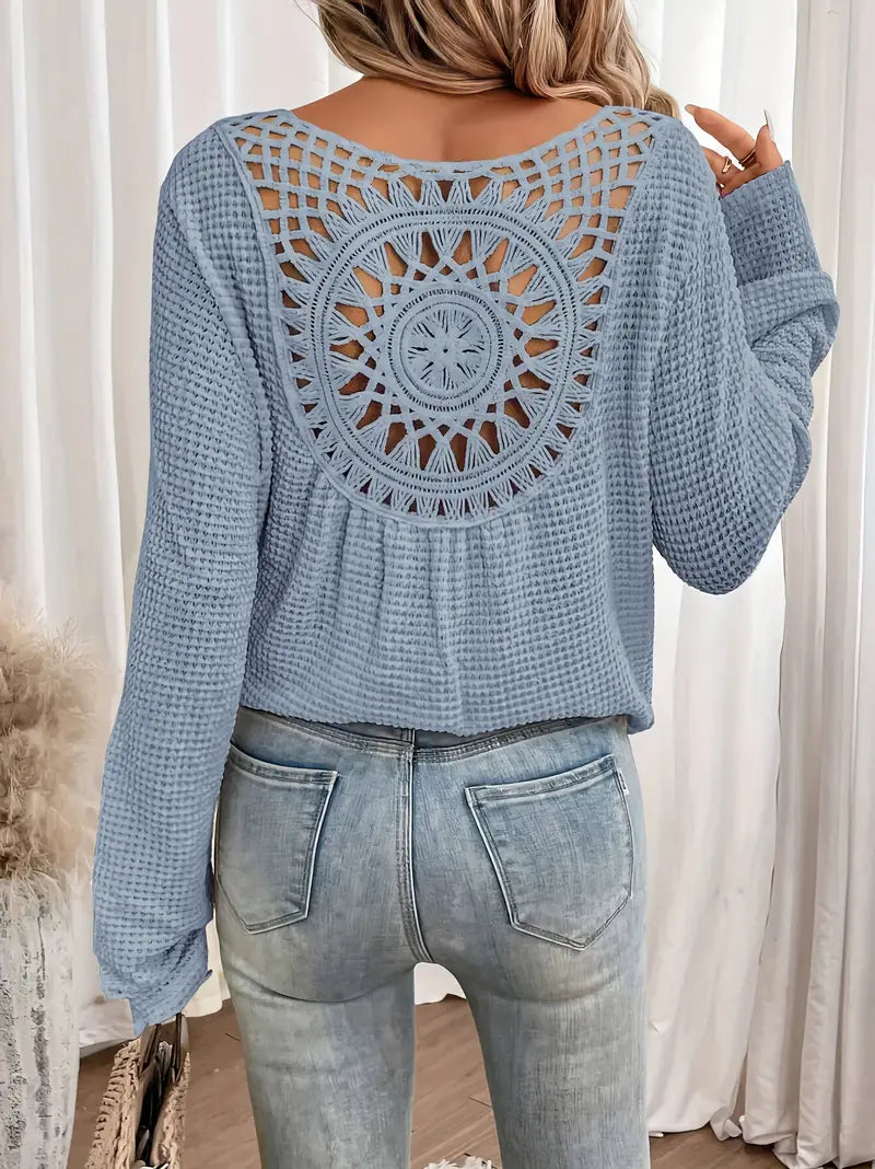 Wilma™ - Elegante Ibiza-style blouse met V-hals