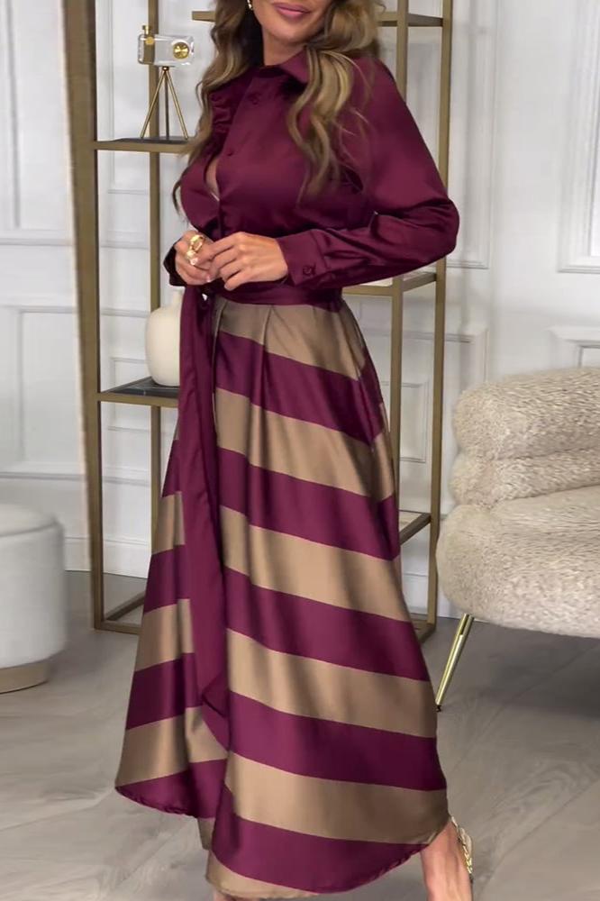 Elisa™ | Gestreepte Jurk