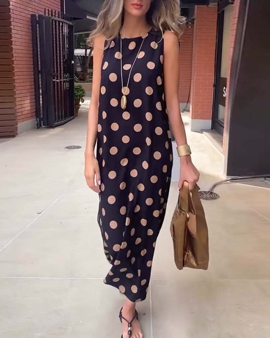 Christine™ | Elegant polka dot dress