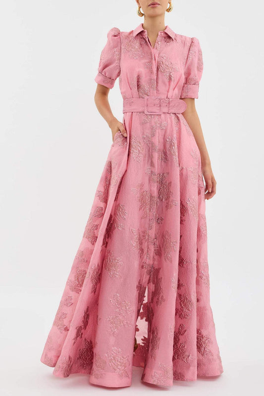 Delilah | Stylish Belted Floral Maxi Dress
