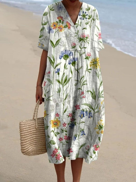 Miranda | Floral Print Beach Dress