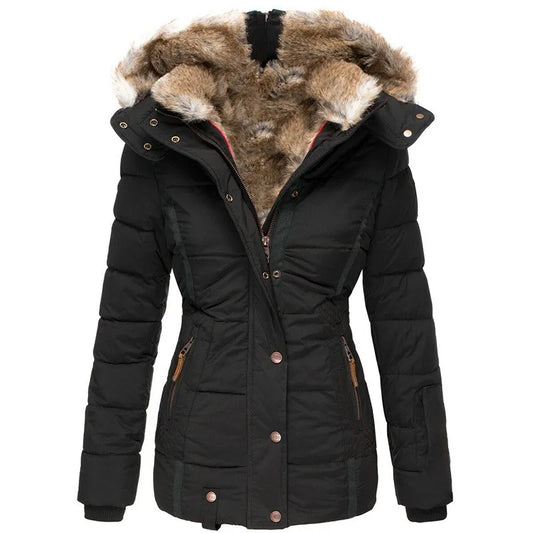 Belén - Warm Winter Coat with Fur Lining