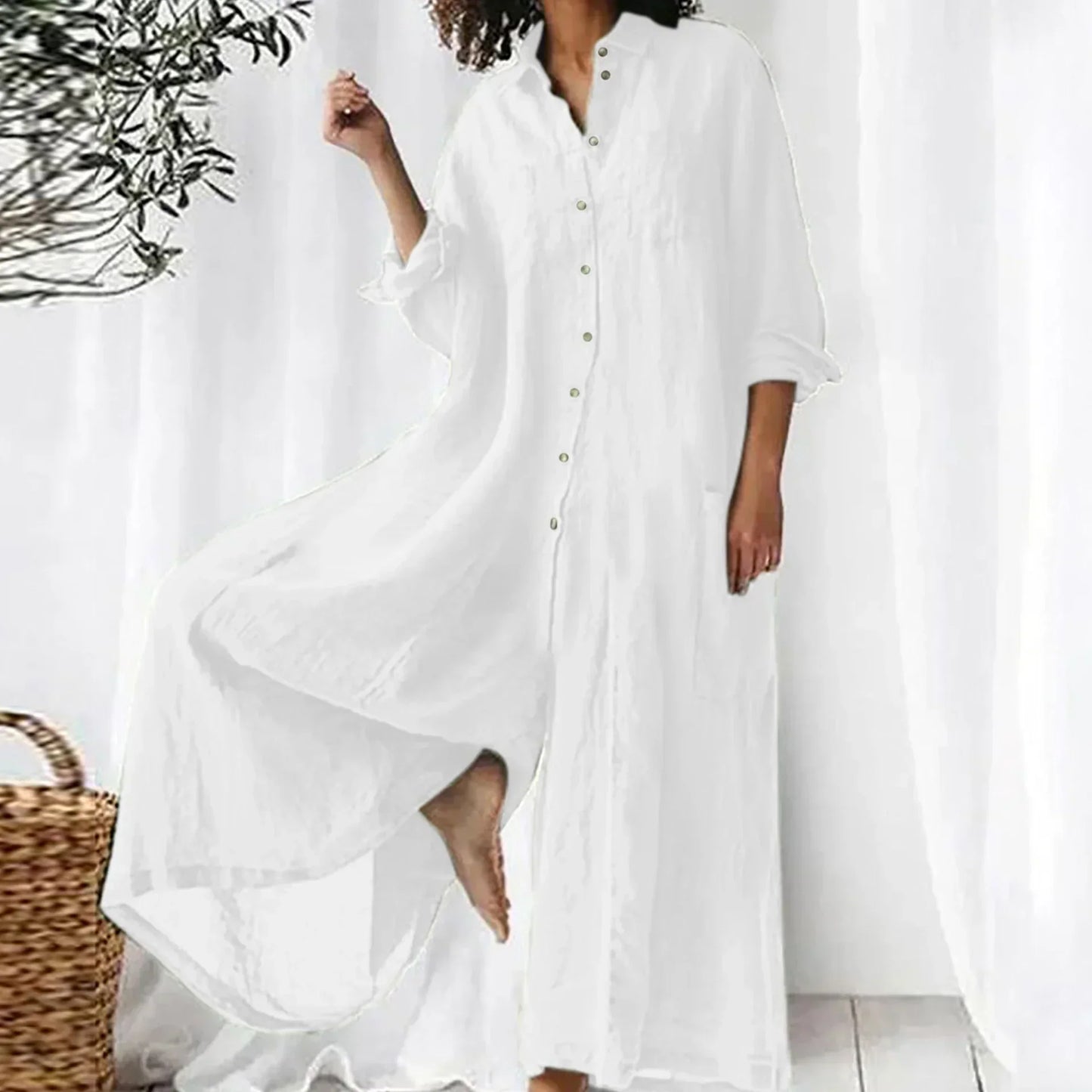 Rut™ | Oversized Linen Jumpsuit