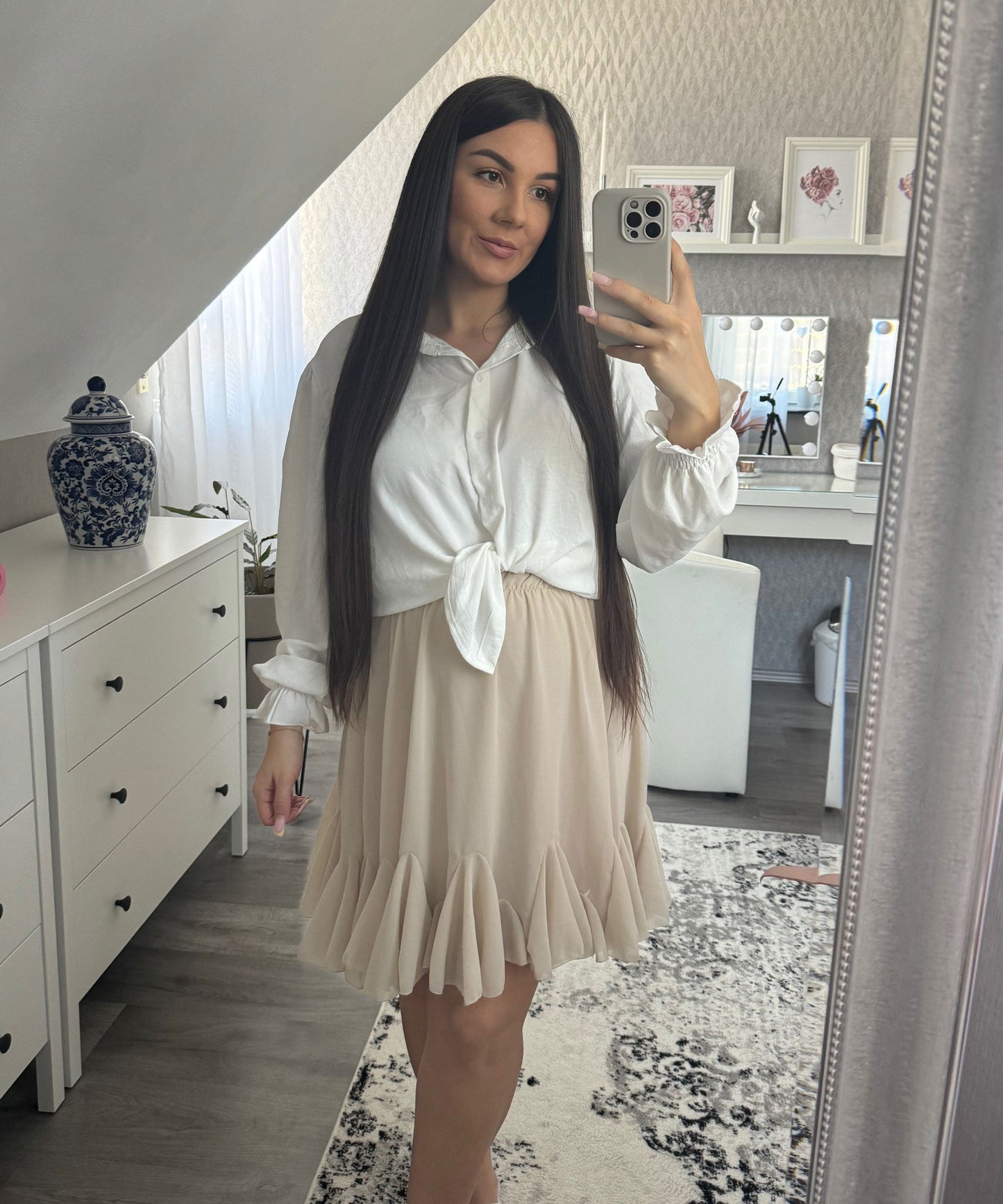 Candice | Elegant Long Sleeve Buttoned Blouse