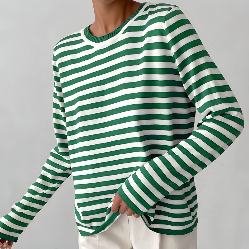 Emma | Casual Striped Knit Top