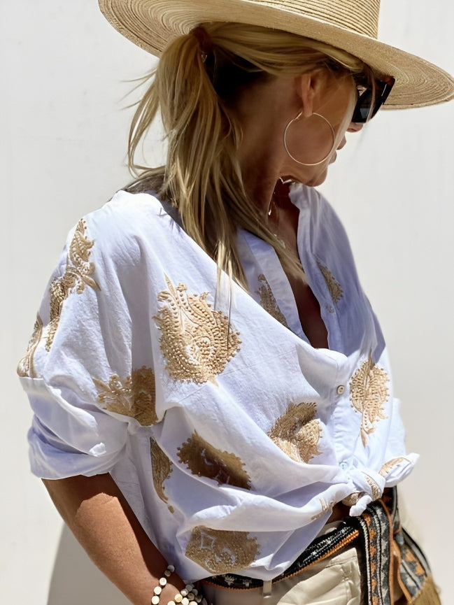 Simone™ | Ibiza Style Chique Blouse