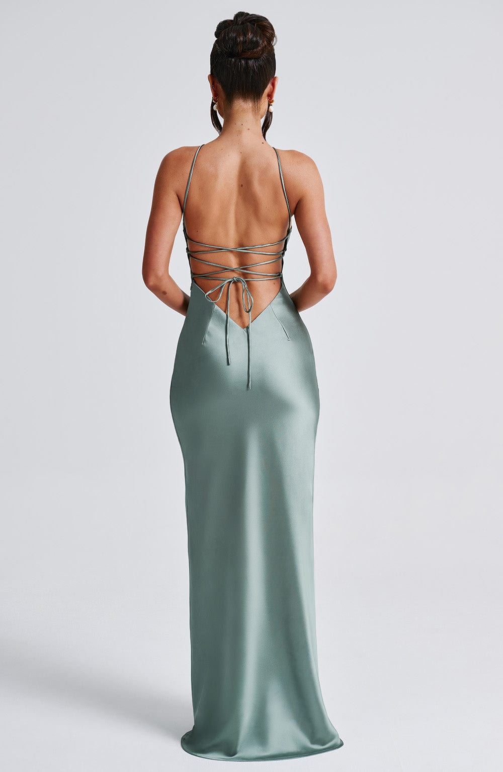 Deborah | Sleek Satin Maxi Dress