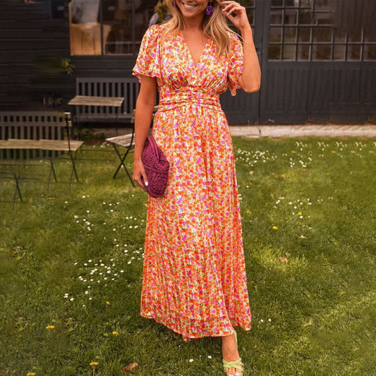 Sandra™ | Women's dress with V-neck