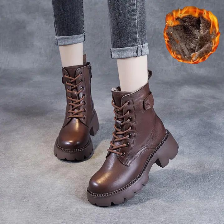 Women's orthopedic leather boots - perfect gift