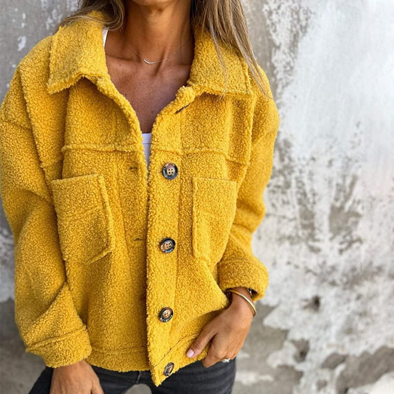 Sofia™ | Teddystof lente jas