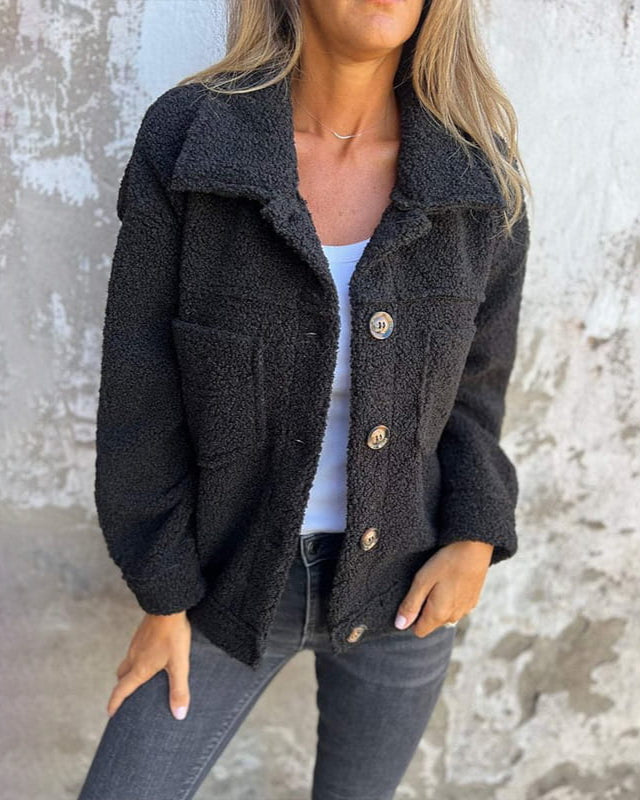 Sofia™ | Teddystof lente jas