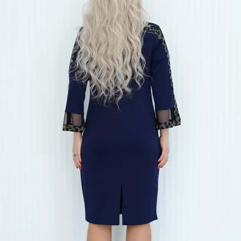 Paula - Elegante patchworkjurk