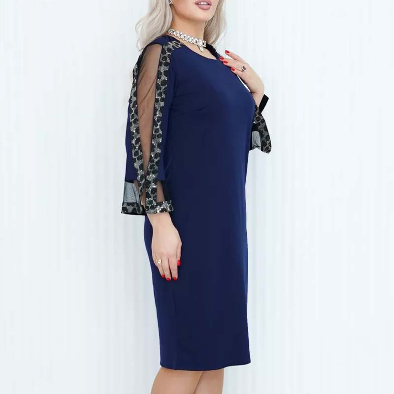 Paula - Elegante patchworkjurk
