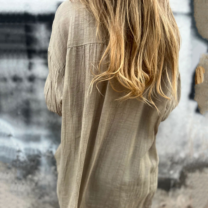 Wilma™ | Comfortabele Overhemd Jurk