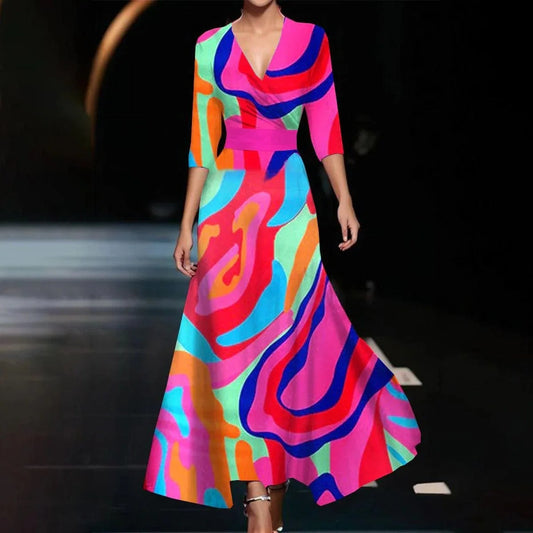 Caroline | Elegant Summer Floral Dress