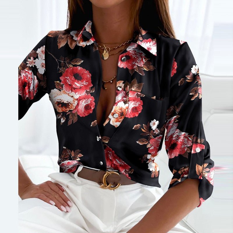Delilah | Stylish Geometric Print Blouse