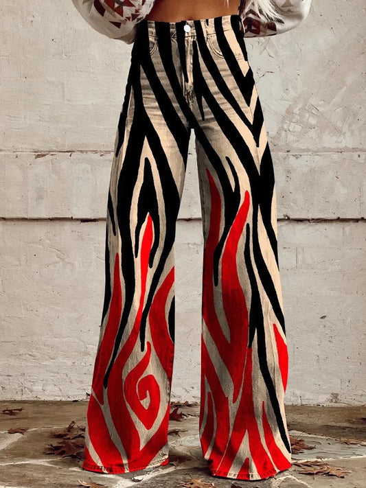 Alice | Stylish Wide-Leg Patterned Pants