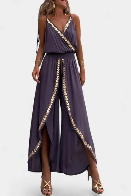 Ophélie | Dress with Golden Details and Open Legs