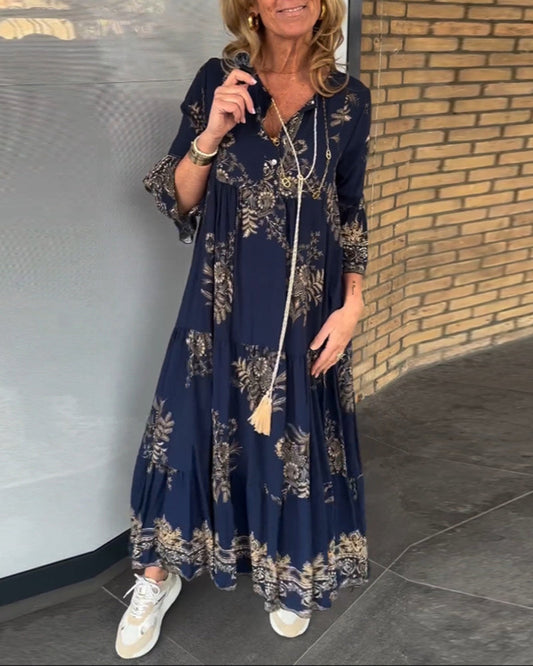 Susan | Elegant Boho Maxi Dress