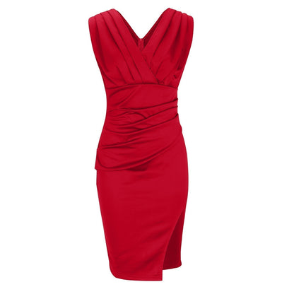 Helena™ | Jurk met V-hals en split