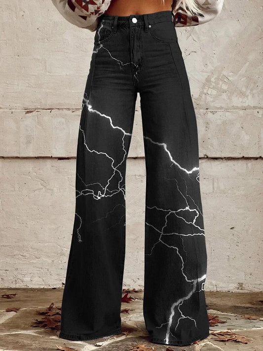 Daisy | Bold Electric Lightning Pants
