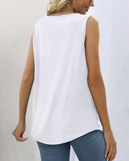 Demi™ | Mouwloze tanktop met vierkante halslijn