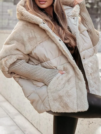 Women's hooded bomber jacket 