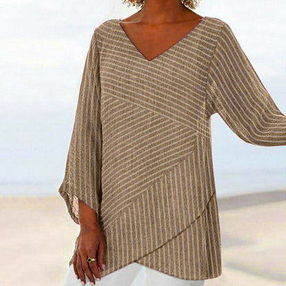 Linda | Casual Relaxed Fit V-Neck Top