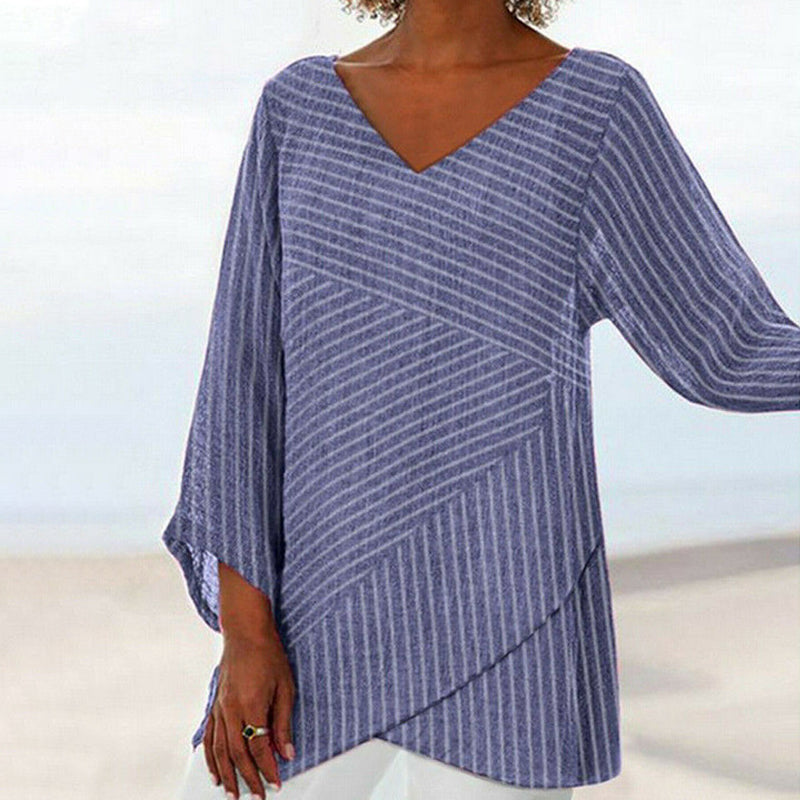 Linda | Casual Relaxed Fit V-Neck Top