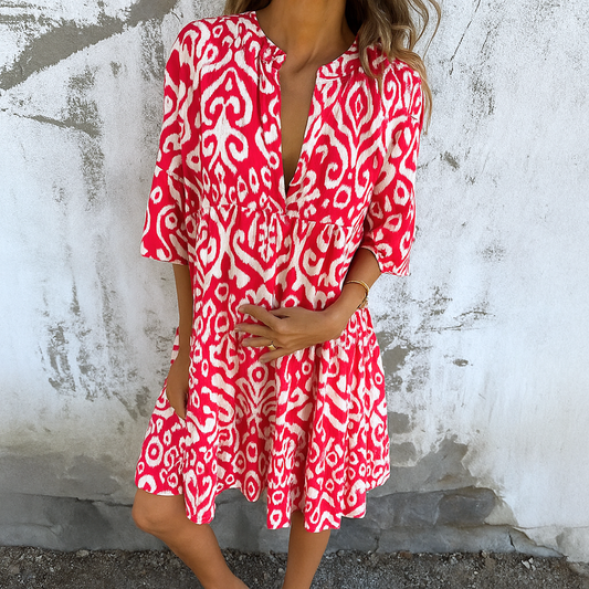 Margriet™ | Elegante jurk met V-hals