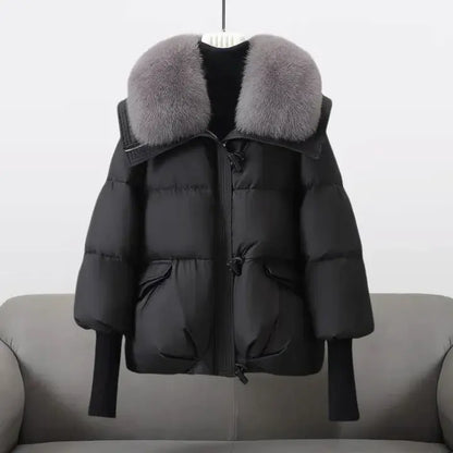 CHRISTINA® – Winter coat with luxurious fur collar