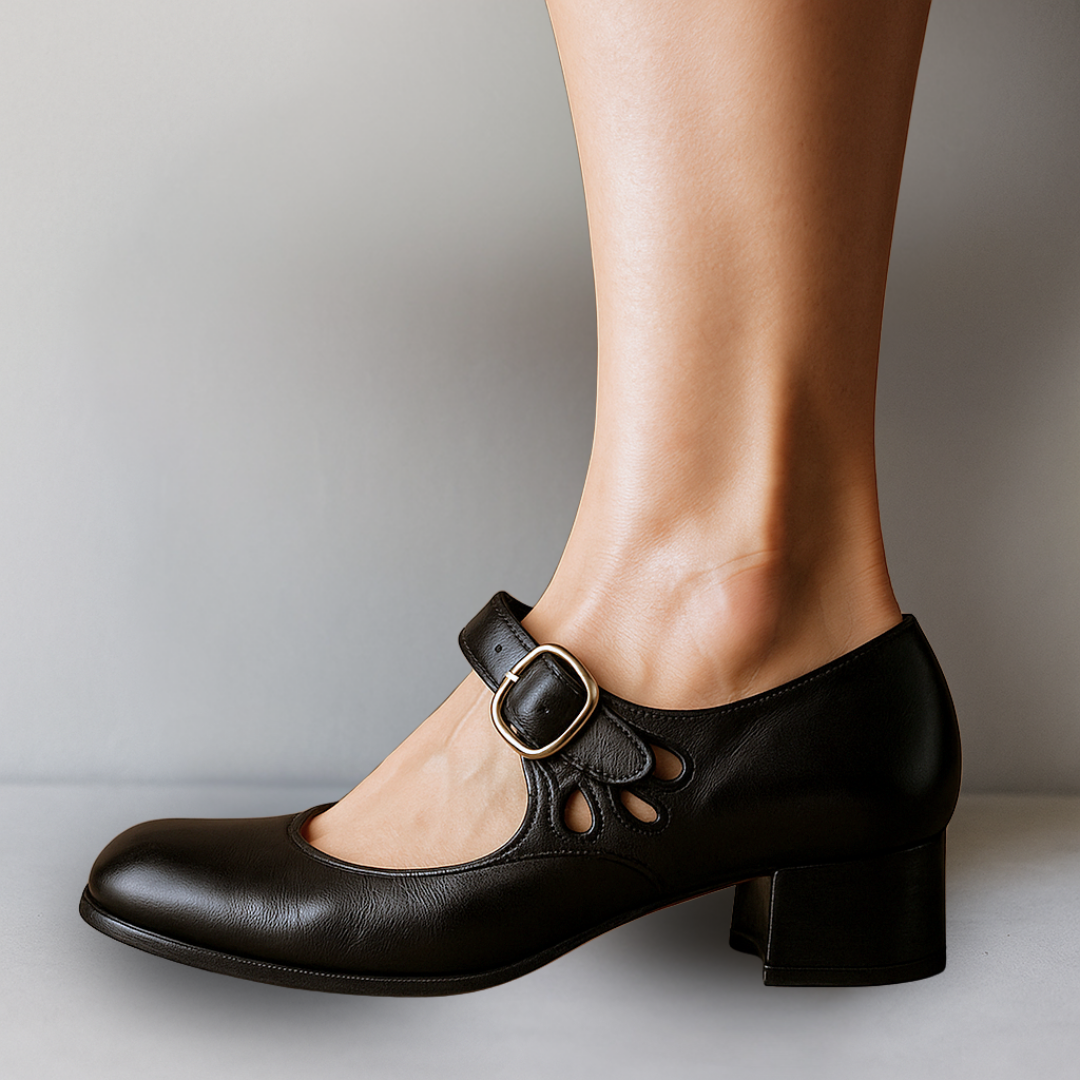 Els™ | Orthopedic leather sandals with comfortable wedge sole