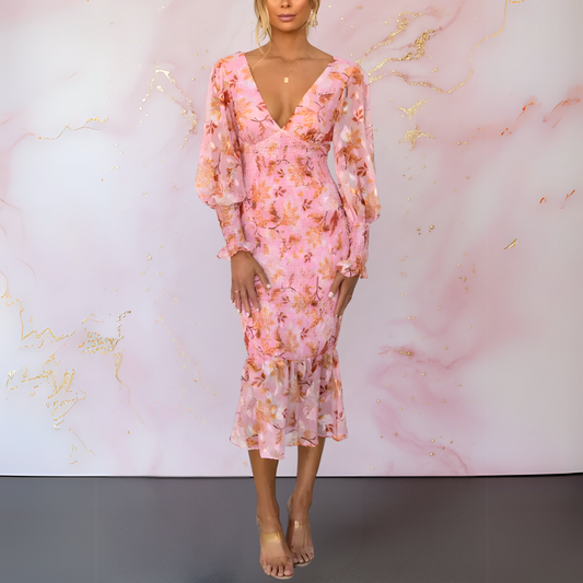 Ella™ | Elegante bloemen jurk