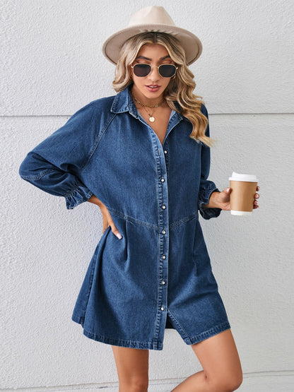 Vera™ | Denim dress with buttons