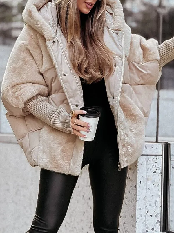Women's hooded bomber jacket 