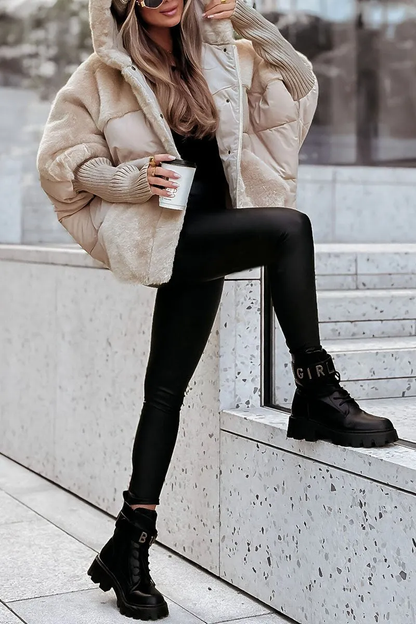 Women's hooded bomber jacket 